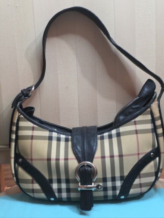 Burberry Handbags - GENUINE BURBERRY PURSE SATCHEL GOOD PRE OWNED CONDITION SEE DESCRIPTION